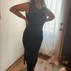 Rimini blue sheer shoulders